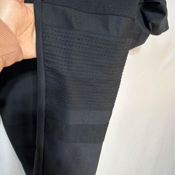 Diane VonFurstenburg woman’s black moto pants. Size 10. Authenticity tag. - Picture 5 of 11